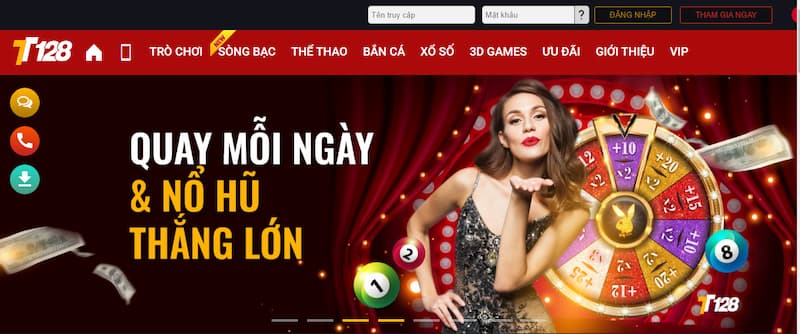 Giao diện thiết kế nhà cái