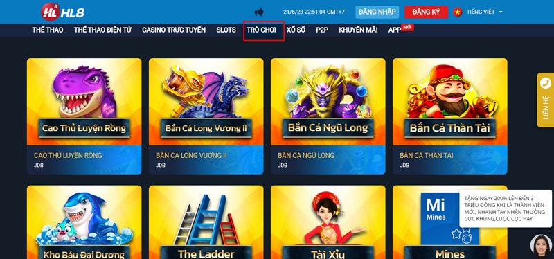 Đừng bỏ qua những sản phẩm bắn cá đình đám tại nhà cái