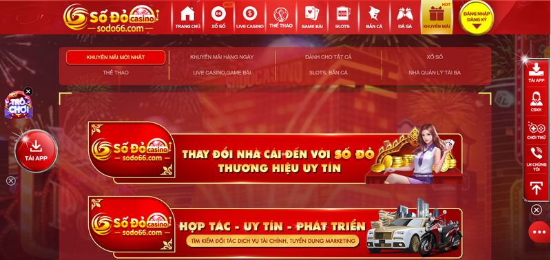 Nhiều ưu đãi khủng được triển khai liên tục cho khách cược