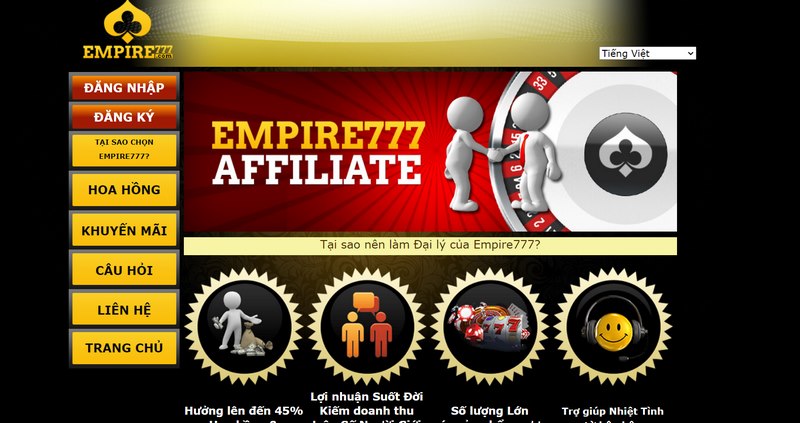 Chính sách đại lý mà nhà cái Empire cung cấp rất hấp dẫn 