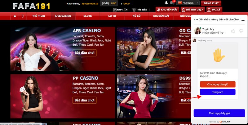 Liên hệ FAFA191 bạn có thể sử dụng đa dạng các phương thức