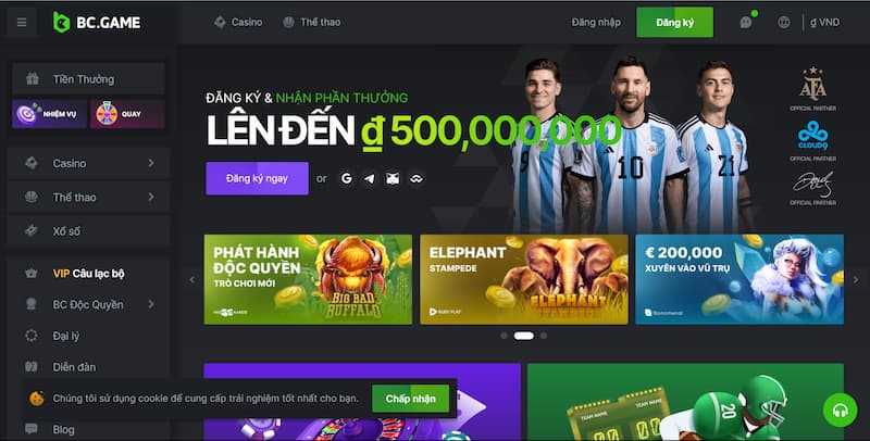 Link vào nhà cái BC Game khi bị chặn