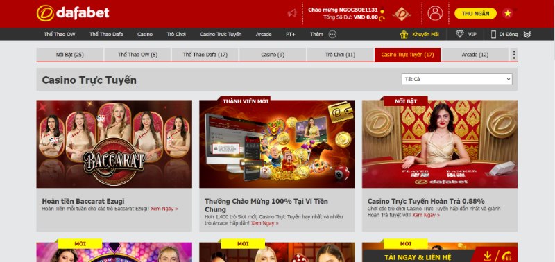 Hàng ngàn khuyến mãi cực khủng đang được sân chơi cung cấp cho anh em