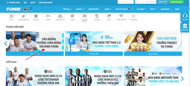 Chương trình cực khủng mà nhà cái dành tặng tân thủ 