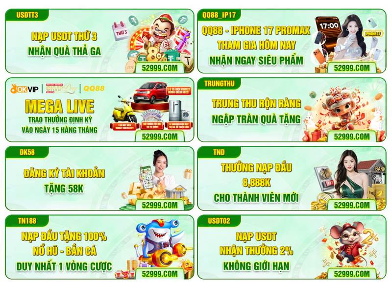 chương trình khuyến mãi qq88